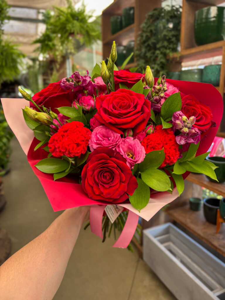 Buquê de Rosa Importada, Lisianthus rosa e Boca de Leão - Cod. 72321 R$ 326,90