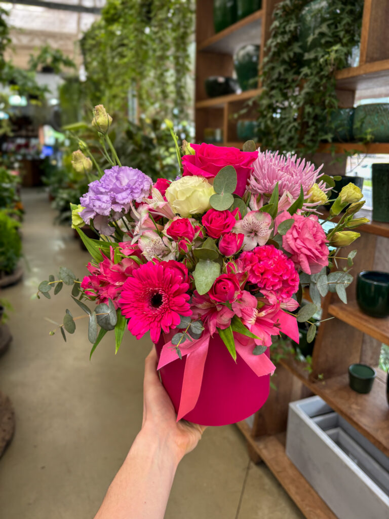 Box de Flores Rosas e Lilás - Cod. 72273 R$ 324,90